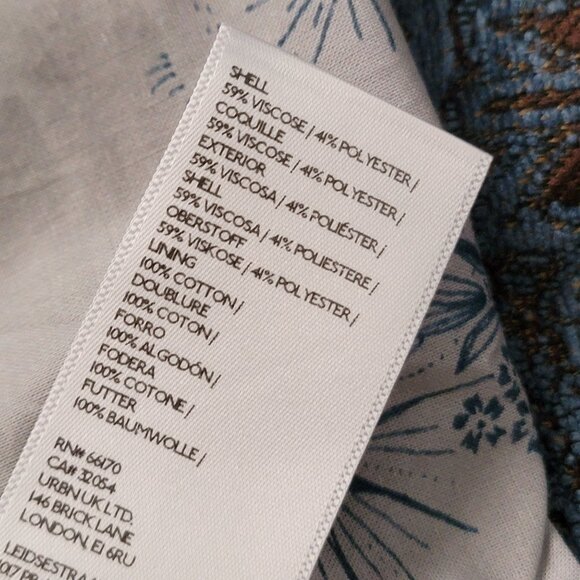 Free People Micah Duster Coat Womens S Boho Chic Tapestry Vintage Old World - Picture 7 of 10